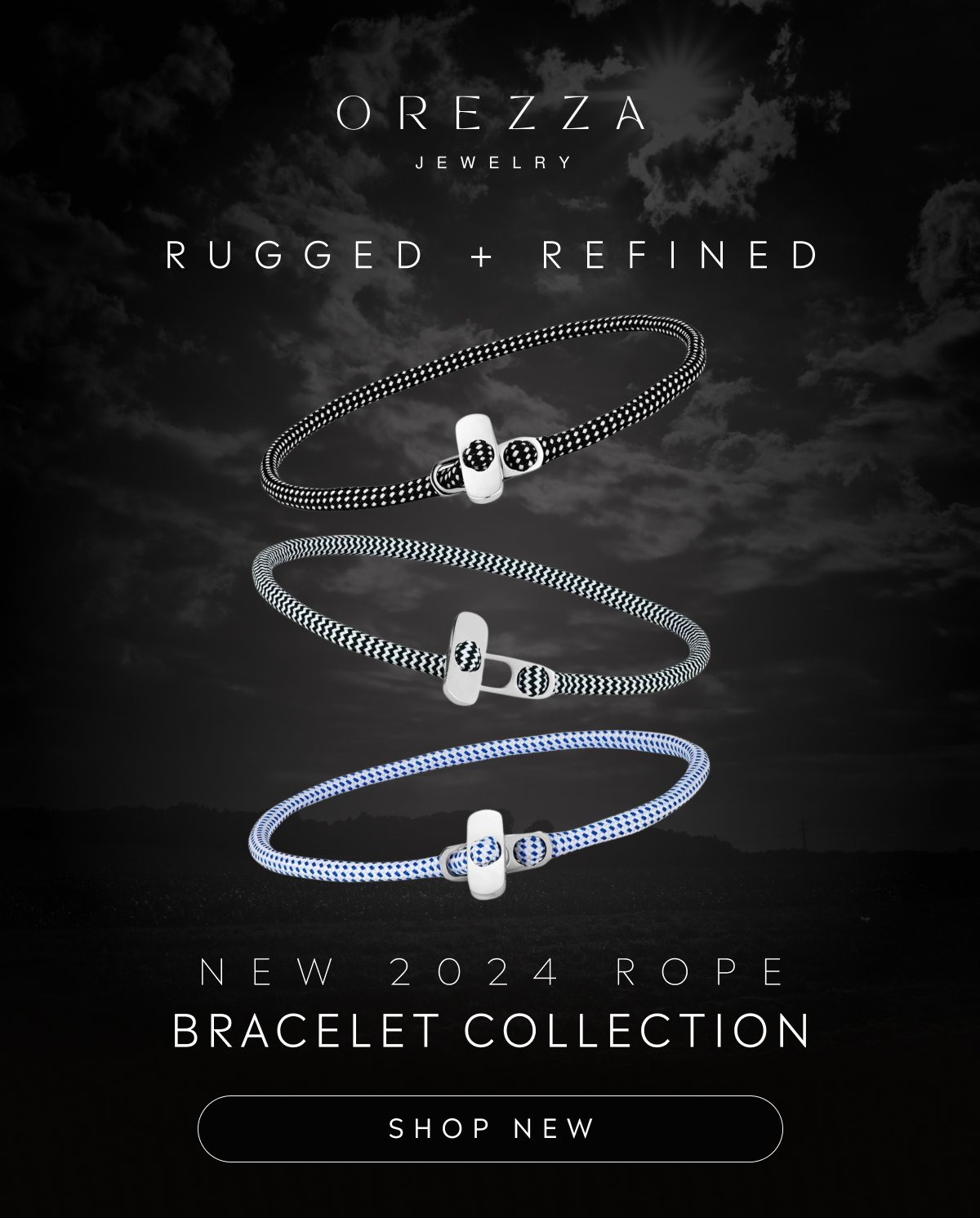 Rugged + Refined = New 2024 Rope Bracelet Collection